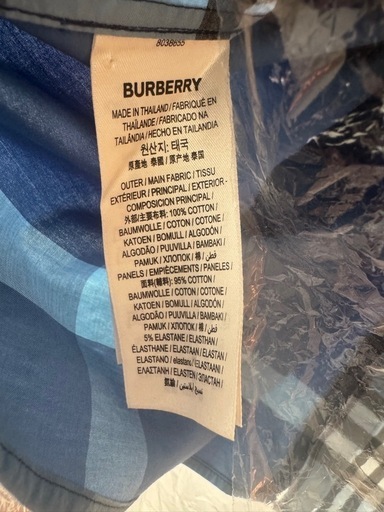 BURBERRY バーバリー パッチワークオーバーサイズコットンシャツ