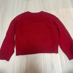 赤いセーターの画像