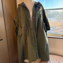 春向きコート　綿100 一枚仕立て　フリーサイズの画像