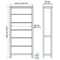 IKEA  ヘムネス　ブックシェルフ  本棚の画像