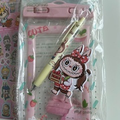 ③シール＆ボールペン/スマホケースセット❤️❤️の画像