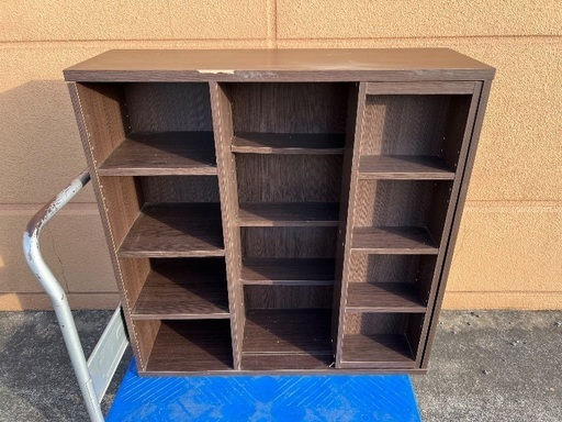 本棚 木製 ダークブラウン 単行本収納 可動棚 収納棚 コミックラック