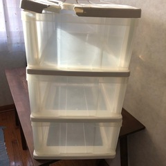 ★クリア　3段引出し★の画像