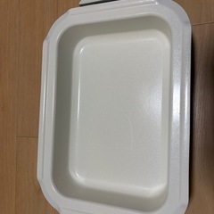 brunoコンパクト　ホットプレート用セラミックコート鍋　ホワイトの画像