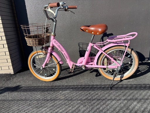 子供用自転車16インチピンク (hana) 岡山の自転車の中古あげます・譲り