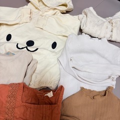 ベビー服 まとめ売り ロンパース ワンピース Tシャツ 7点セットの画像