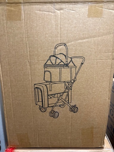 ペットカート 2段 分離型 ダブルデッカー 大容量 折りたたみ式 犬用