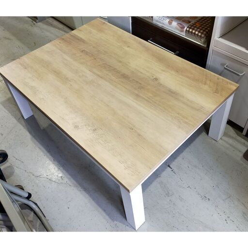 こたつ 幅105cm 奥行き75cm 高さ38.5cm 300W 2021年製 長方形　ヴィンテージ調　軽量