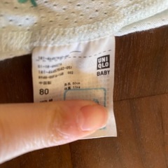 ユニクロのメッシュロンパース5枚セット　サイズ80の画像