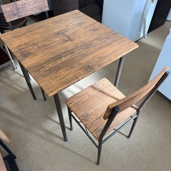 ダイニングセット　木目調の画像