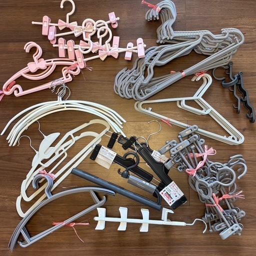 ハンガー各種 大量まとめ売り（子供用・スカート用・滑り止め付など