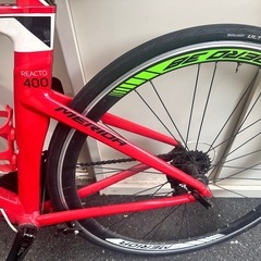 リアクト400 ロードバイク　希少赤車体の画像