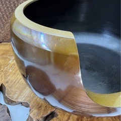 茶道具 名工 金森寛斎 作 鋳銅 大西風炉 共箱 在銘 五徳付 良品 時代物 唐銅 風炉 茶器 茶釜 伝統工芸 和美術 和骨董 古玩 煎茶道具 華道具 の画像