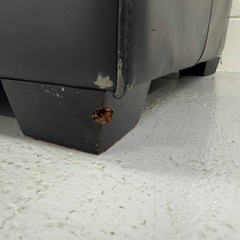 KEYUCA ケユカ　黒 レザー L字型ソファ　本革　定価30万円の画像