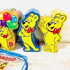 可愛い　HARIBO缶　ハリボー　ポーチ付きの画像