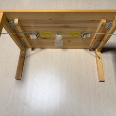 パイン素材　折りたたみ　テーブルの画像