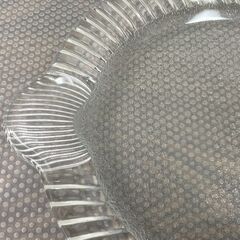 【差し上げます】 ガラス　カレイ　お魚プレート　皿の画像