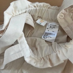 【新品】サスペンダー付きワイドパンツ 120㎝　　　の画像