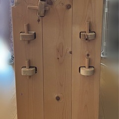 木製  ハンドメイド 絵本棚 引き出し3つ付きの画像