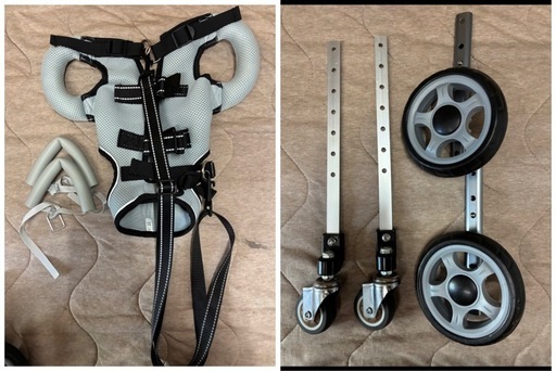 ★ペット用品★ 犬用 車椅子 歩行補助 歩行器 後脚サポート 介護用品 靴付き　