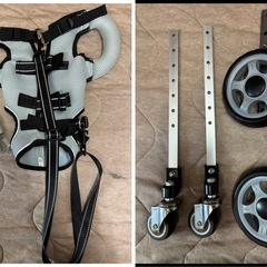 ★ペット用品★ 犬用 車椅子 歩行補助 歩行器 後脚サポート 介護用品 靴付き　の画像