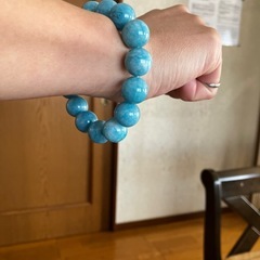 ラピスラズリ　クォーツブレスレットの画像