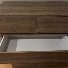 収納タンス　アッシュブラウン　　の画像