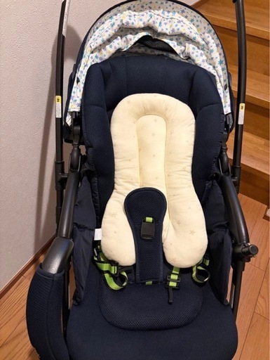 A型ベビーカー カルーンプラスハイシート【スターネイビー】