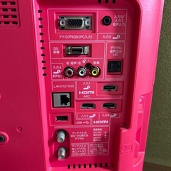 SHARP AQUOS ピンク 19型 液晶テレビの画像