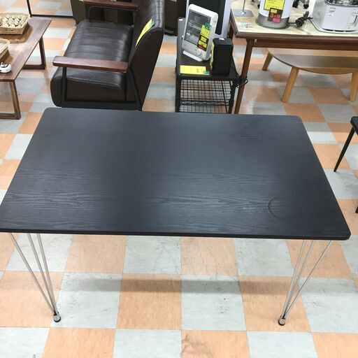 ＼家具＊家電のお店／【ｼﾞｬﾝｸﾞﾙｼﾞｬﾝｸﾞﾙ石川金沢店】ダイニングセット2人用  木目調/BK  W(幅)120×D(奥行き)75×H(高さ)72cm