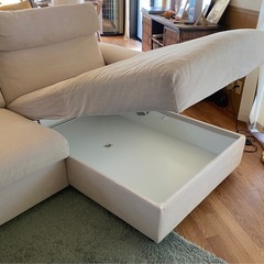 【美品】IKEAソファ収納付きの画像