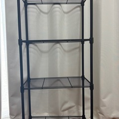 ニトリ　スチールラック　ブラック　の画像