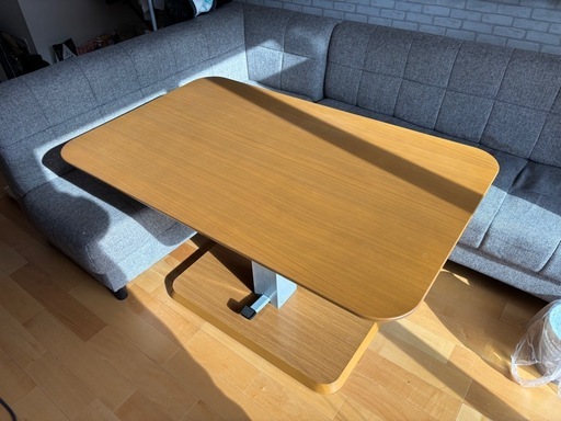 【三月上旬以降入荷‼️】ニトリ　昇降テーブル コラボ120DT LBR ダイニングテーブル