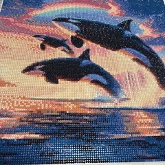 ダイヤモンドアート　完成品の画像