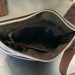 水色のトートバッグの画像