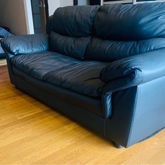 高級皮革柔らかいソファー　未使用にに近い美品　の画像