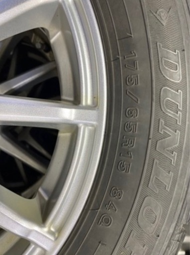 175/65R15 スタッドレスタイヤ4本アルミ付き バリ溝