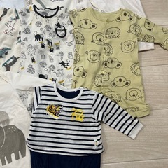 【14点まとめ売り】50〜70cm長袖ロンパース バースデイ 西松屋 GAPの画像