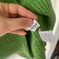 Discoatの春色グリーンニットの画像