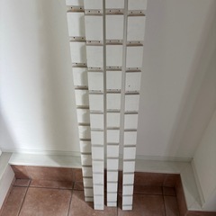 加工木材4本　 ホワイト　DIY向けの画像