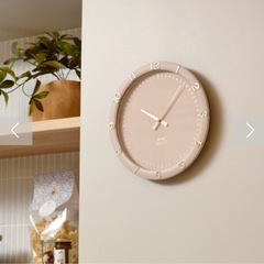 東京インテリア　壁掛け時計　ホワイトベージュ　 BRUNOの画像