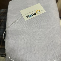 ガーゼ生地 tiotio3重ガーゼ チェック柄 白ガーゼ ハギレ ハンドメイド　まとめ売り 新品の画像