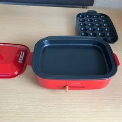 ホットプレート、たこ焼き器セット
の画像