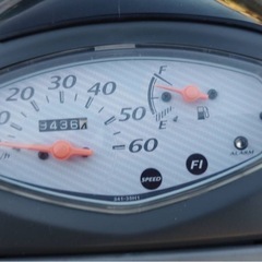 スズキ　レッツ5 原付メットインスクーター　バイクの画像