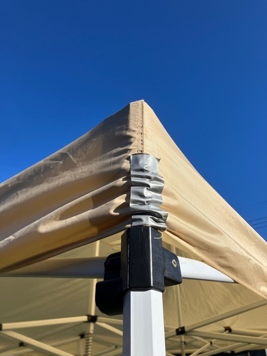 購入して3ヶ月　1回使用のみ【4m×3m 大型 ・マルシェ向け／キャスター付きケースあり ／現地引取
