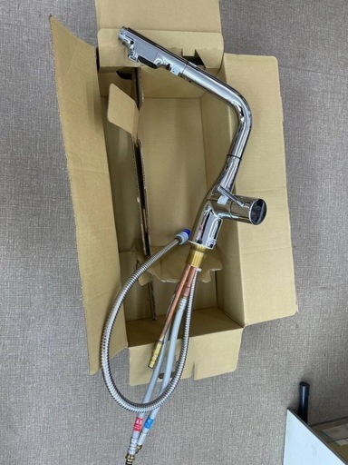 KVK DK12 L型シングルレバー式シャワー付き混合水栓　新品　ZZKM6361EC  クリナップ