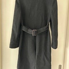 ファー付きロングコートの画像