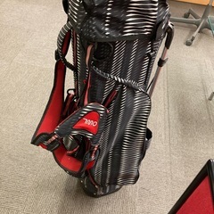 OUUL オウル パイソン ブラック 軽量キャディバッグ 付属品付きの画像