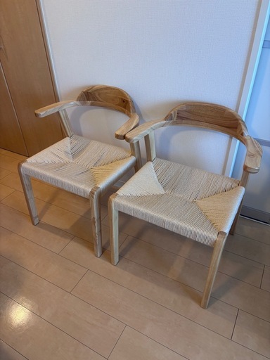 北欧家具　椅子二脚　新品