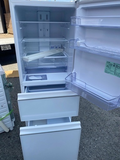 NO B809?福岡市内配送設置無料✨?MR-CG33E-W 冷蔵庫 CGシリーズ ナチュラルホワイト [330L /3ドア /右開き